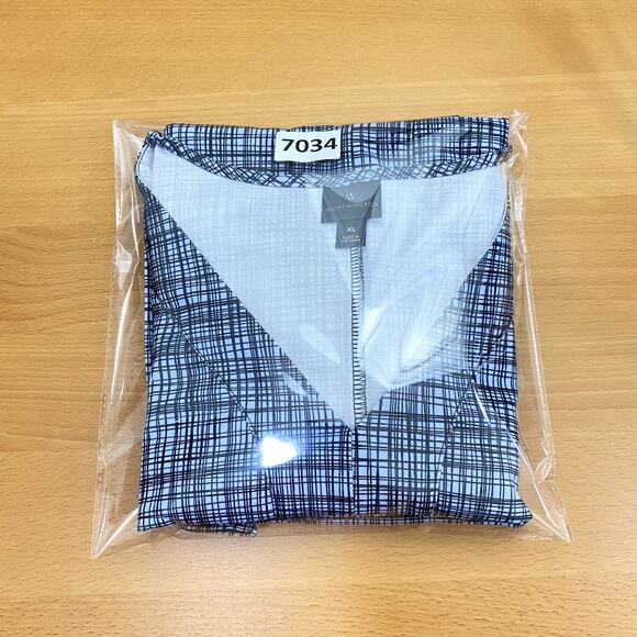 Worthington Top Women's Size XL Blue Belted Cap Sleeve Breathable Active Casual - Picture 10 of 10